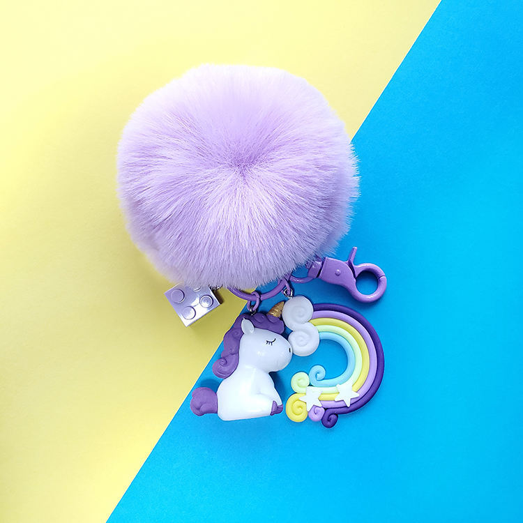 Wholesale Fur Ball My Little Pony Resin Keychain